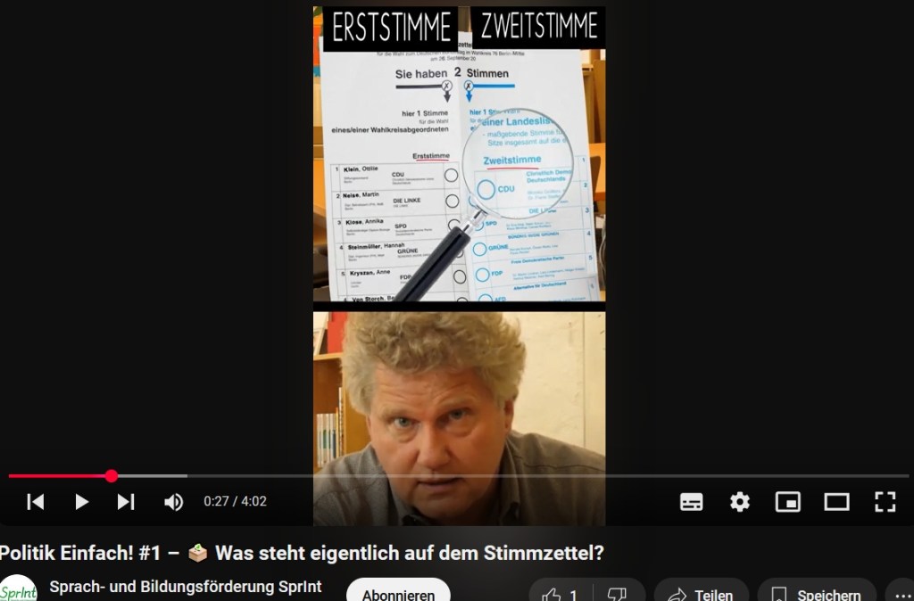 Erklärvideo Bundestagswahl