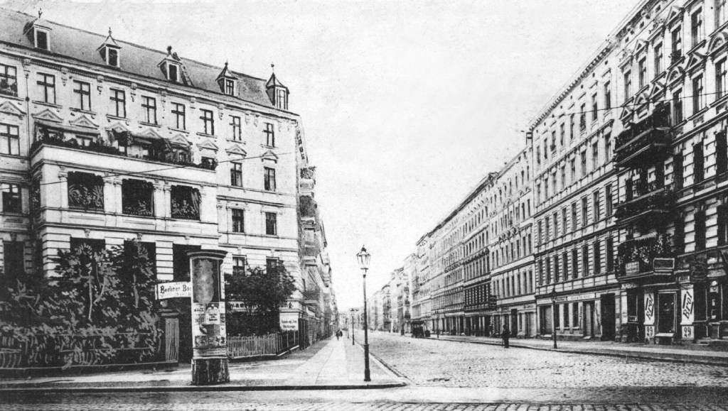 Die Putbusser Straße an der Ecke zur Ramlerstraße 1904. Foto: Sammlung Ralf Schmiedecke