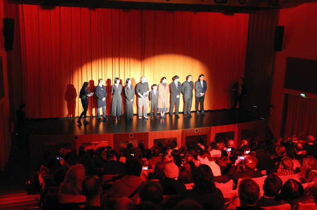Das Filmteam von "Living the Land" bei der Fragerunde im City Kino Wedding. Foto: Hensel