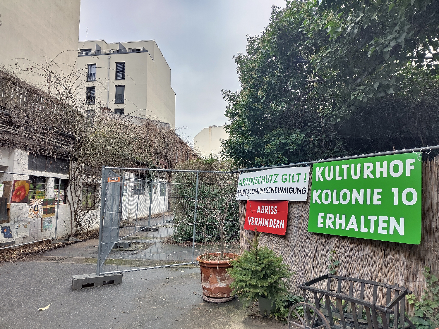 Kolonie 10: Spendenaufruf für Abriss-Stopp