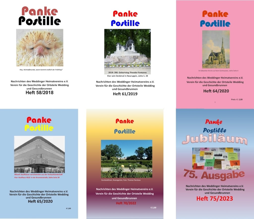 Alte Ausgaben der Panke Postille