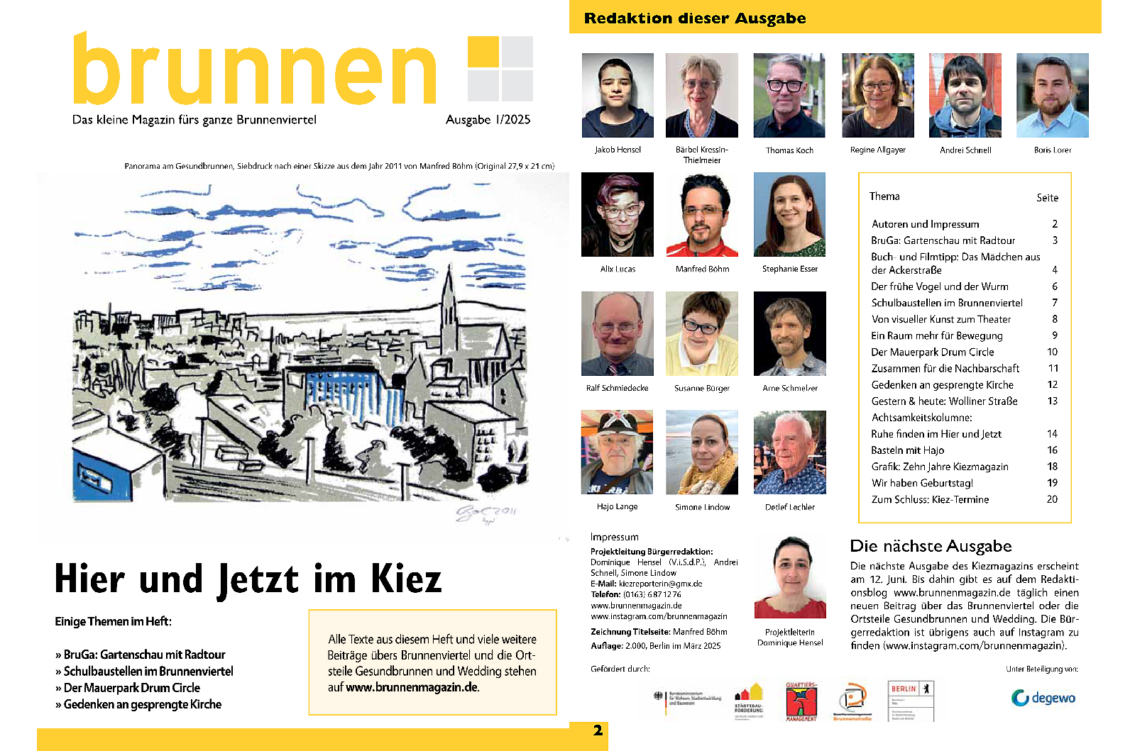 Neues Kiezmagazin: Hier und Jetzt im Kiez