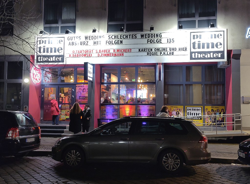 Das Prime Time Theater in der Burgsdorfstraße. Foto: Hensel