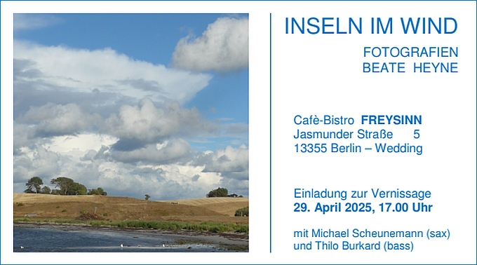 Inseln im Wind: Seit 29. April im Café Freysinn zu sehen. Grafik: privat