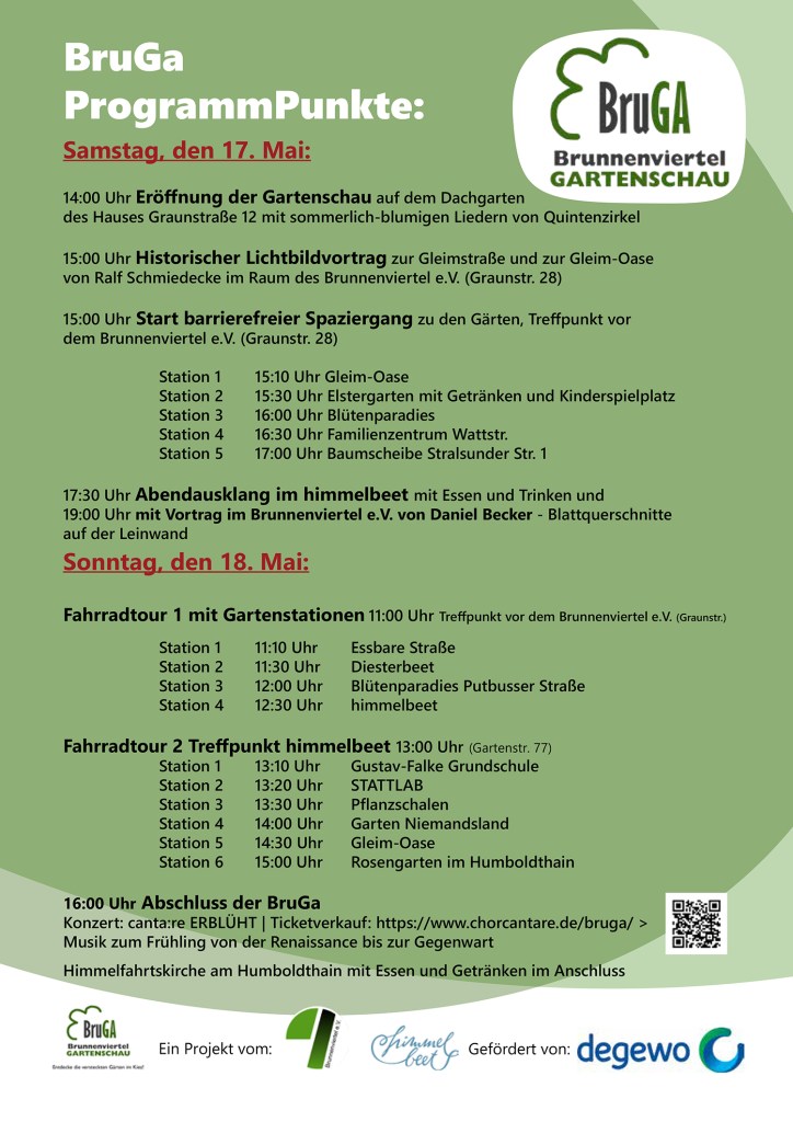 Das Plakat für die BruGa 2025 (Seite 2). Grafik: Himmelbeet