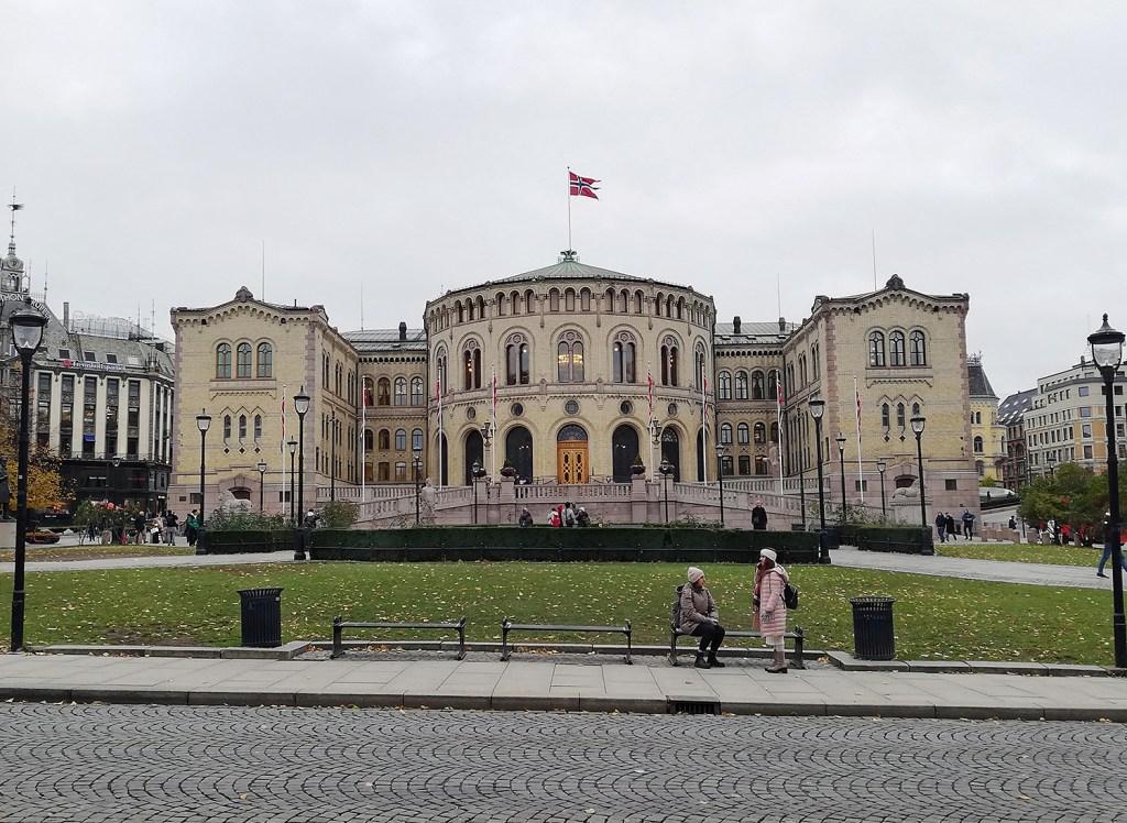 Das Stortinget in Oslo: Hier tagt das norwegische Parlament. Foto: Hensel