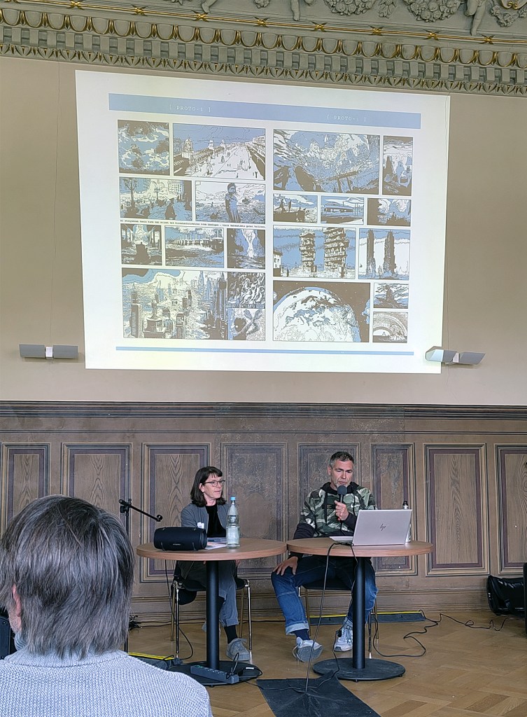 Bei der Vorstellung von Jens Harders Buch "Gamma". Foto: Hensel