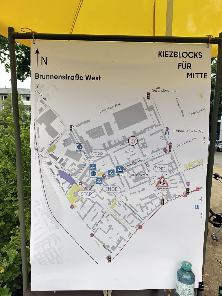 Kiezblock-Grobkonzept für das Gebiet Brunnenstraße West