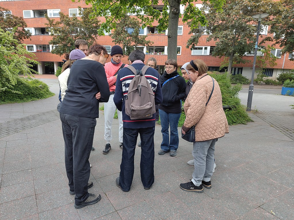 Historischer Kiezspaziergang zu Freiflächenkonzepten im Brunnenviertel. Foto: Hensel