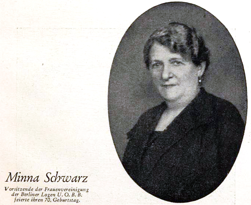 Minna Schwarz im Jüdischen Jahrbuch 1930. Repro: Carsten Schmidt