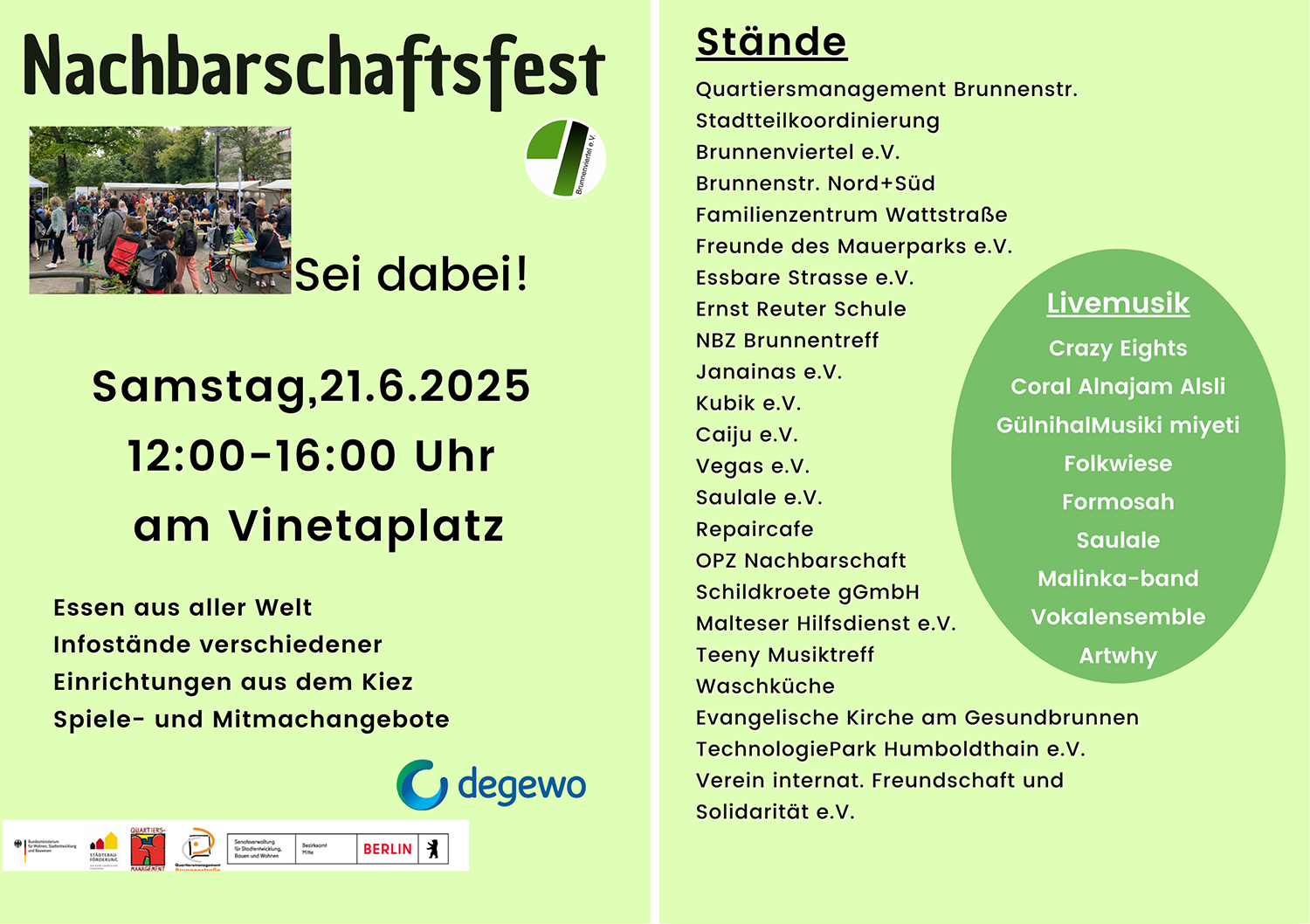 Kiezfest und Elvis-Show im Brunnenviertel