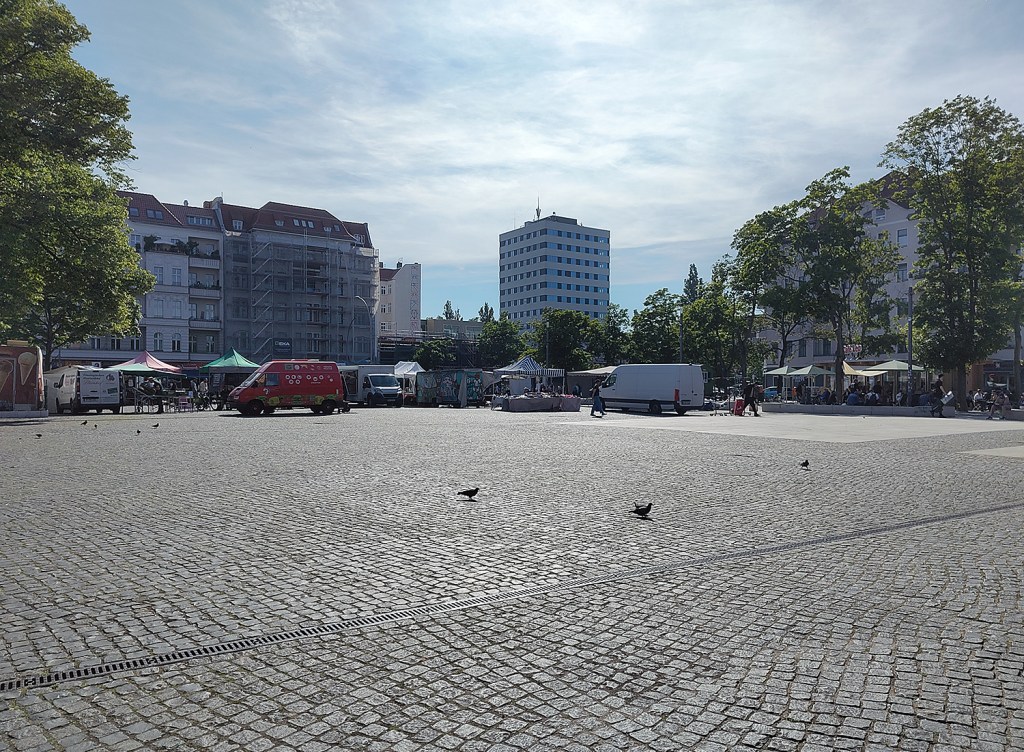 Der Leopoldplatz ist auch ein besonders mit Hitze belasteter Ort. Foto: Hensel
