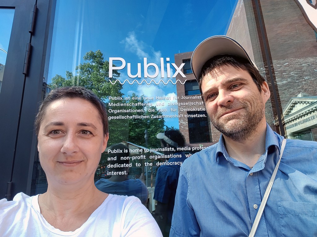 Dominique Hensel und Andrei Schnell am Publix in Neukölln. Foto: Hensel
