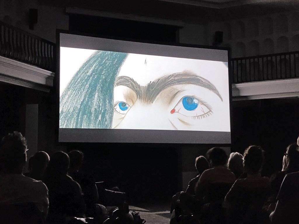 Während einer Filmvorführung im Kuppelsaal. Foto: Hensel