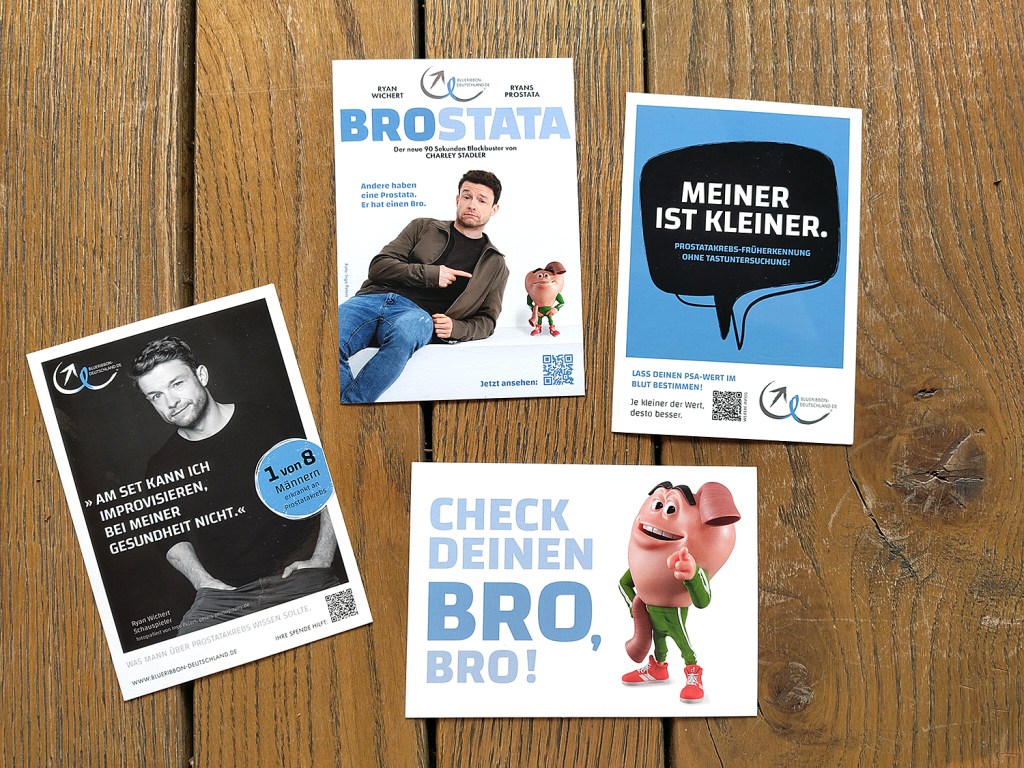 Material der BROSTATA-Kampagne - mit Ryan Wichert. Foto: Hensel