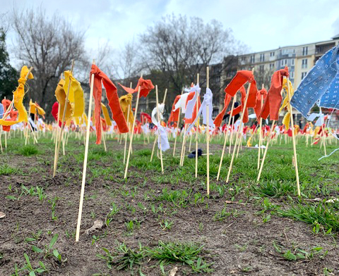 Zusammen gegen den Müll im Park