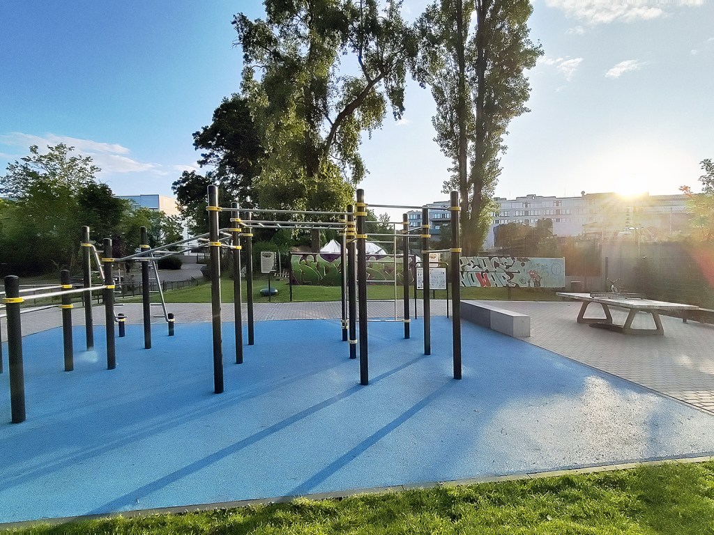 Der neue Jugendplatz in der Scheringstraße. Foto: Hensel