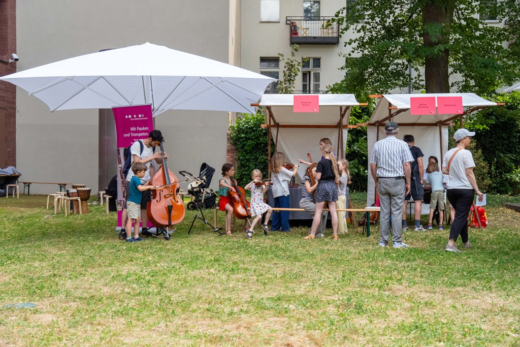 Die Wedding-Ecke mit dem Klingenden Museum (links) und den Kiezmedien/Brunnenmagazin. Foto: Paul Alexander Probst