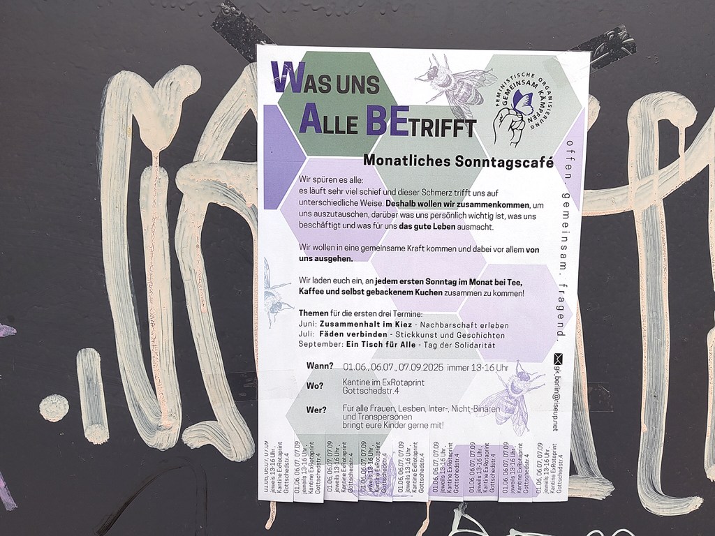Plakat an einer Haustür. Foto: Hensel