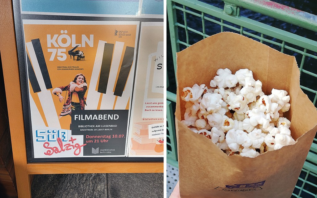 Bei den "süß & salzig"-Filmabenden gibt es süßes oder salziges Popcorn gratis. Foto: Hensel