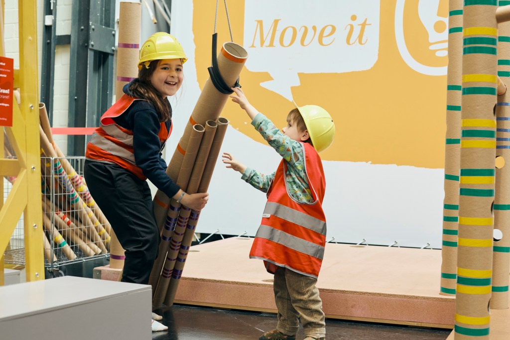 Talent-Baustelle im Labyrinth Kindermuseum. Foto: Ragnar Schmuck