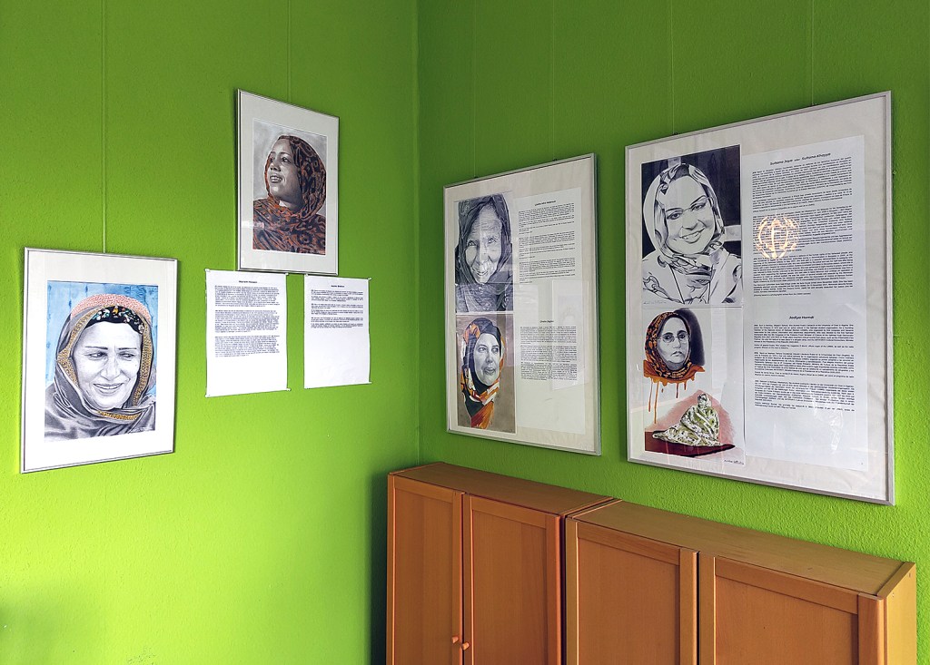 Teile der Ausstellung über die Westsahara. Foto: Hensel