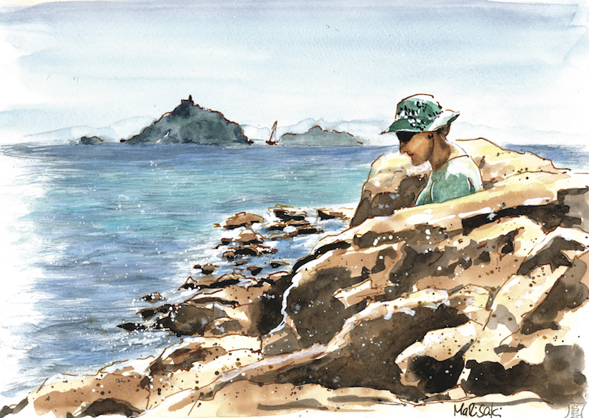 Ein Aquarell von Marisa Kirko. Repro: Brunnenmagazin