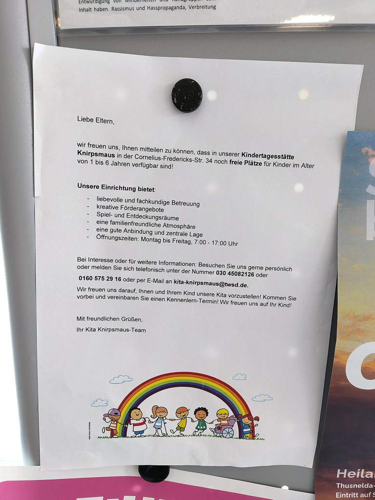Auch die Kita Knirpsmaus sucht Kinder. Foto: Hensel