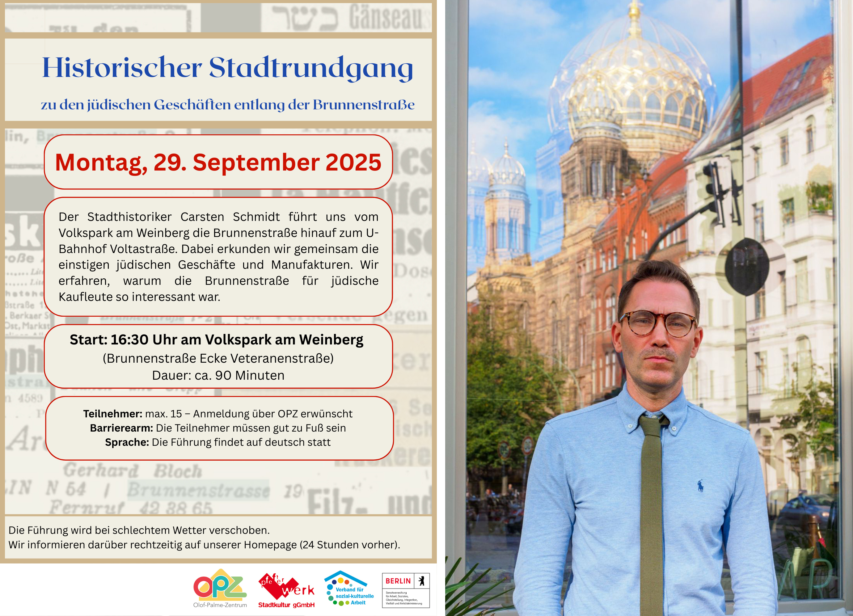 Unterwegs im Wedding – 25. September bis 1. Oktober