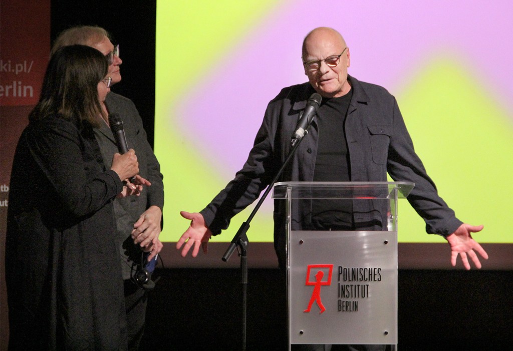 Der Filmemacher Maciej Drygas bei der Festivaleröffnung. Foto: Hensel