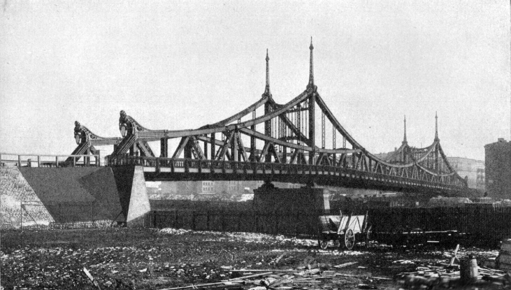 Millionenbrücke Swinemünder Brücke am Gesundbrunnen 1906. Foto: gemeinfrei