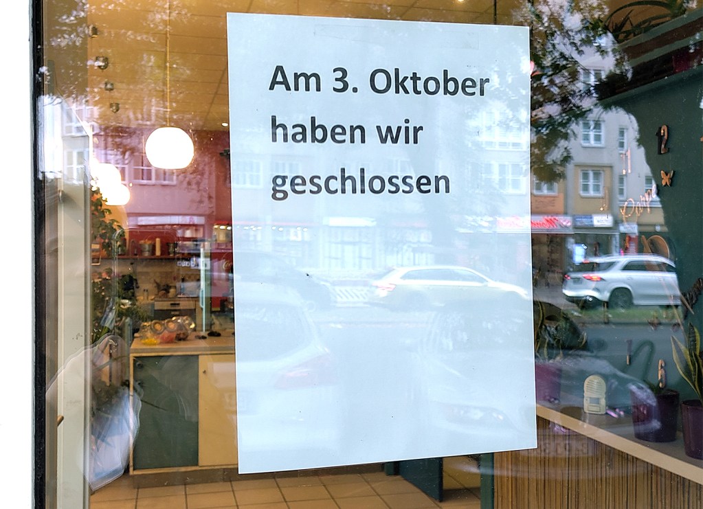 Zumindest das ist klar. Das Geschäft in der Brunnenstraße hat am 3. Oktober geschlossen. Foto: Hensel