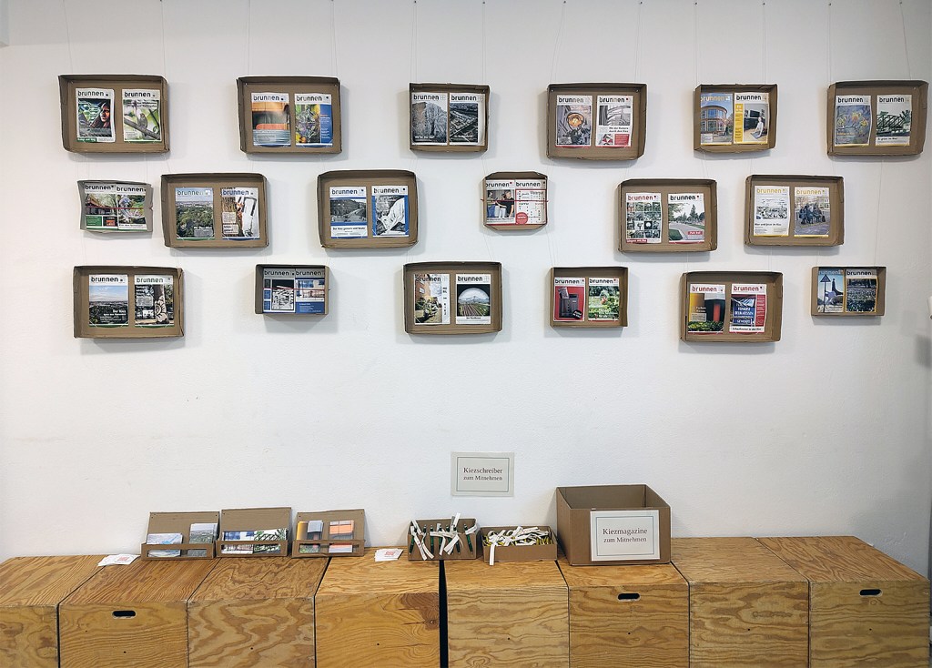 Blick in die Ausstellung "Kiezschreiber - 10 Jahre Bürgerredaktion". Foto: Hensel