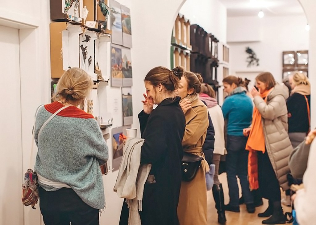 Bei der Kunstmesse Kunst im Karton vor zwei Jahren