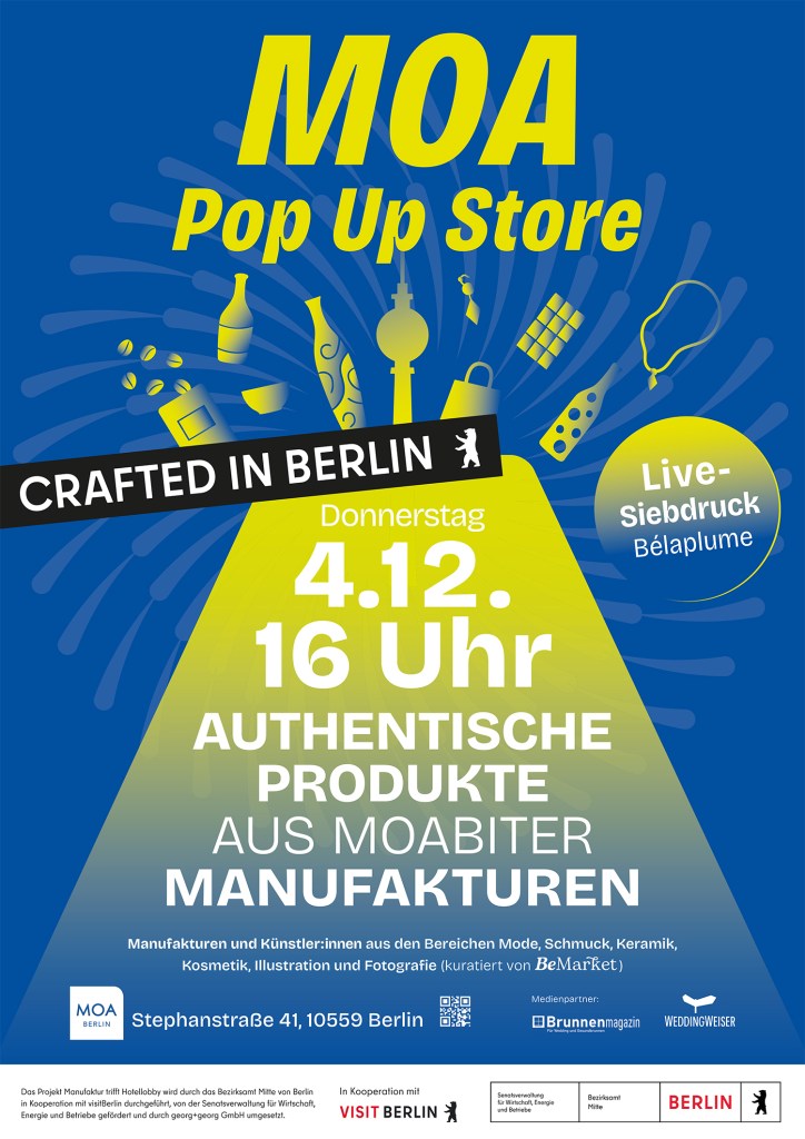 Plakat für das zweite Zusammentreffen "Manufaktur trifft Hotellobby"