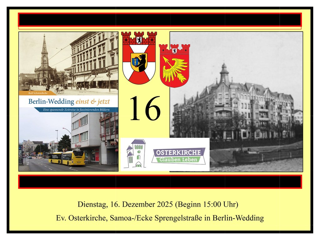 Plakat für den Lichtbildervortrag in der Osterkirche