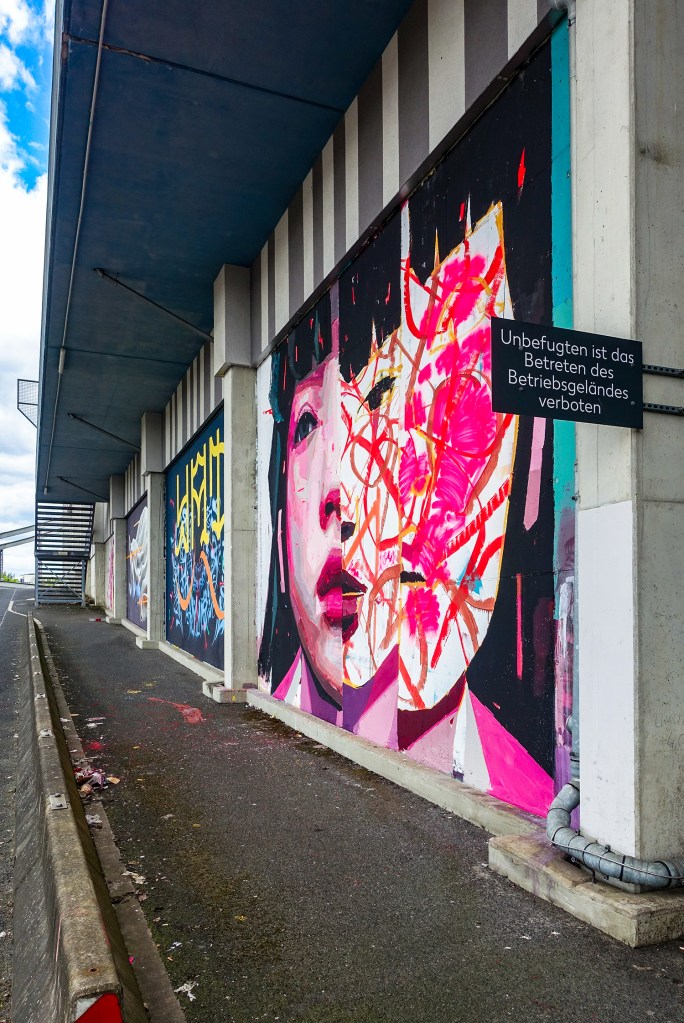 Street Art im Kaufland-Parkhaus am Gesundbrunnen im Mai 2025. Foto: Sulamith Sallmann