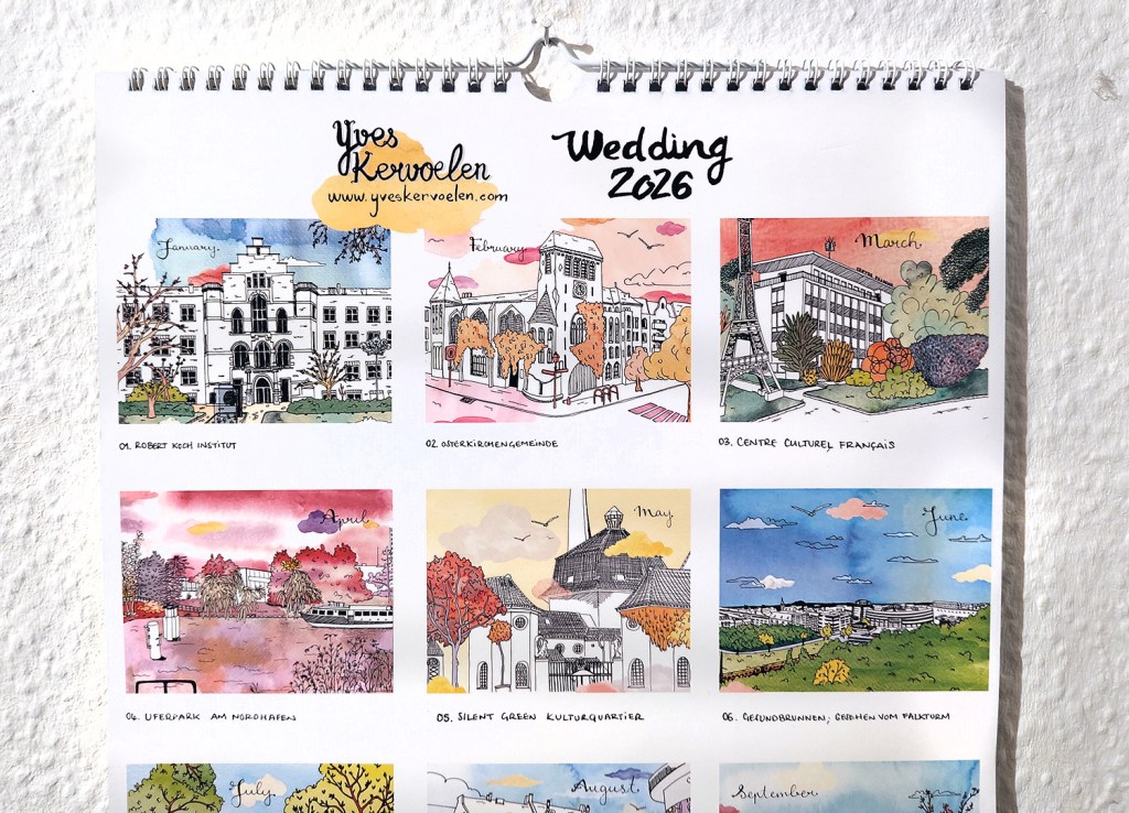 Einige Motive des Kalenders "Wedding 2026" von Yves Kervoelen