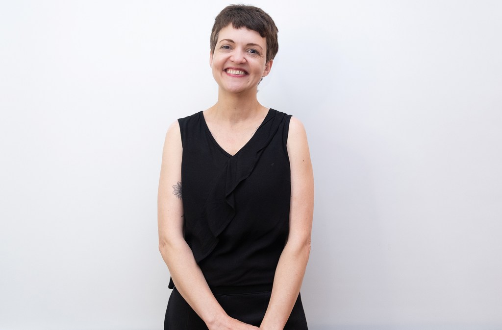 Joanna Fatorelli von Janainas e.V. berichtet hier von einem Projekt für Migrantinnen im Brunnenviertel und in Berlin. Foto: privat