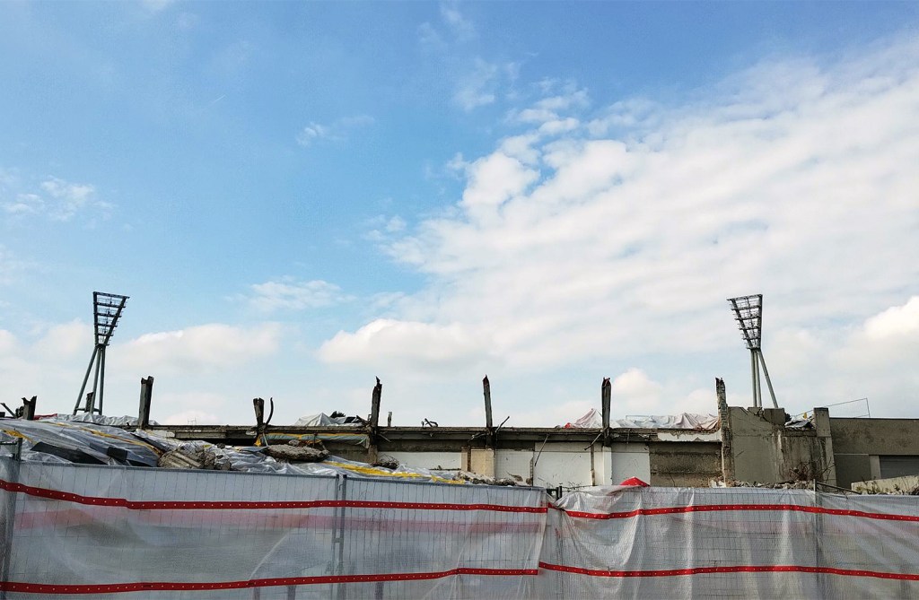 Das Stadion im Jahnsportpark wurde in diesem Jahr abgerissen. Foto: Sulamith Sallmann