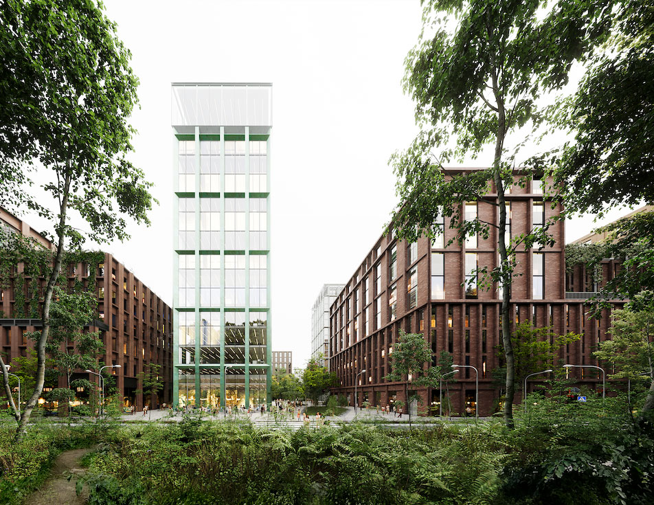 So soll das Quartier am Humboldthain aussehen. /Foto/Visualisierung: Cobe Architekten