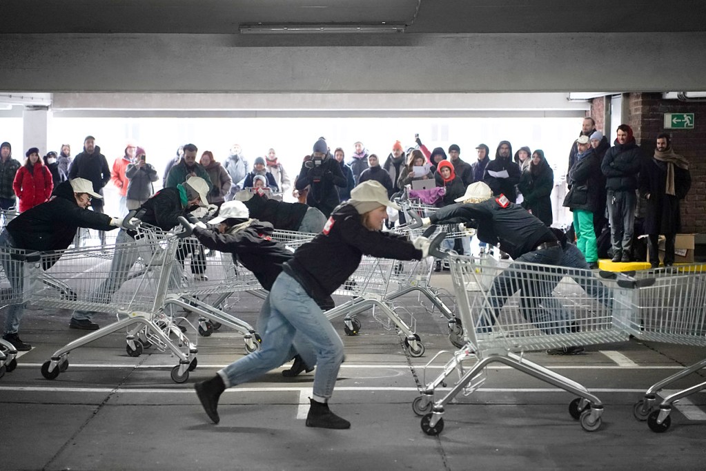 Bei der performativen Präsentation des Positionspapiers am 31. Januar 2026. Foto: Johannes Rau