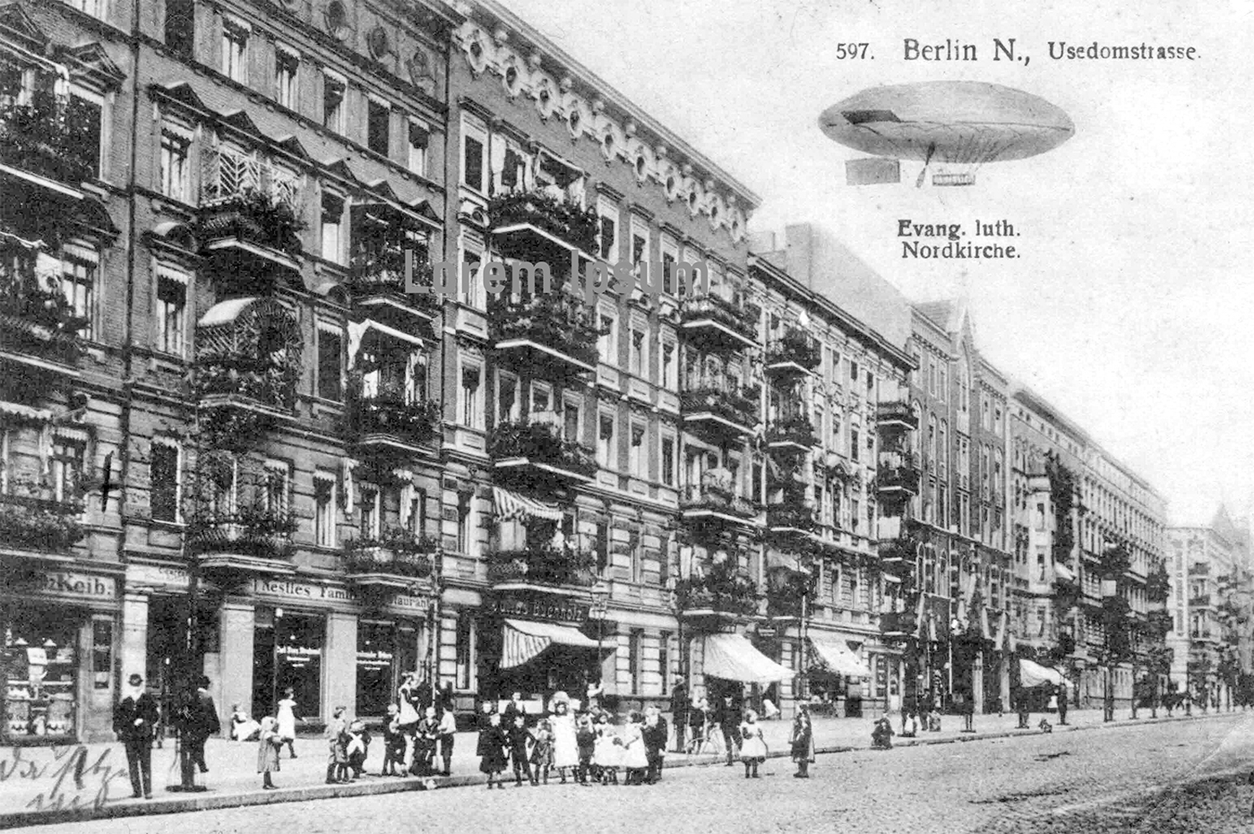 Gestern und heute: Usedomer Straße