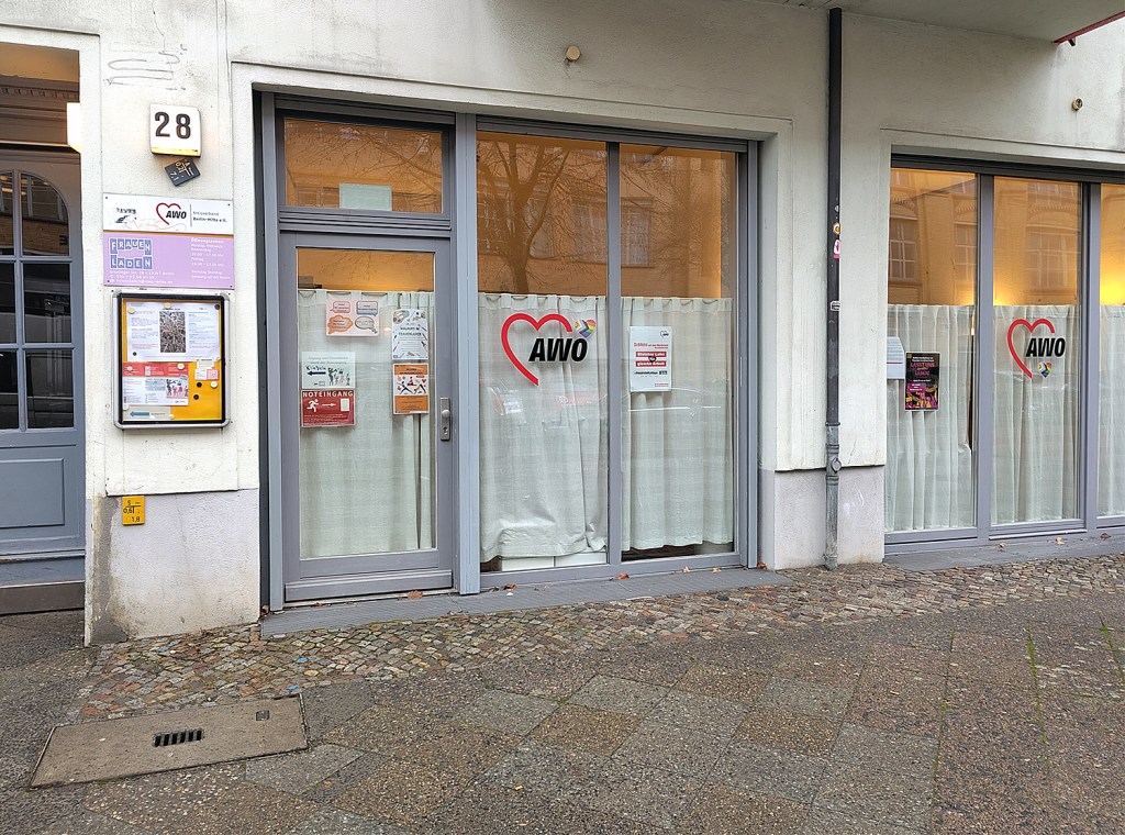 Der AWO-Frauenladen in der Groninger Straße von außen.