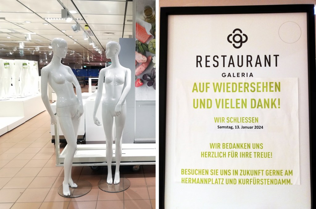 Karstadt am Leopoldplatz kurz vor der Schließung 2024. Fotos: Hensel
