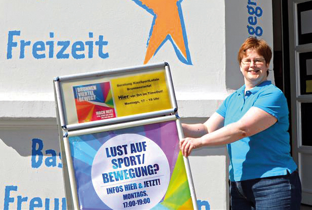 Lust auf Sport/Bewegung? KiezSportLotsin Susanne Bürger kennt die Angebote. Foto: Michael Becker