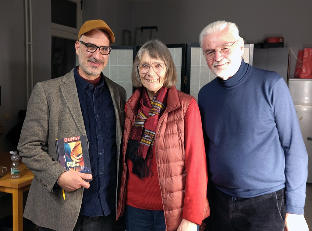 Der Autor Mati Shemoelof, Cornelia Holl und Bernd Holl. Foto: Hensel