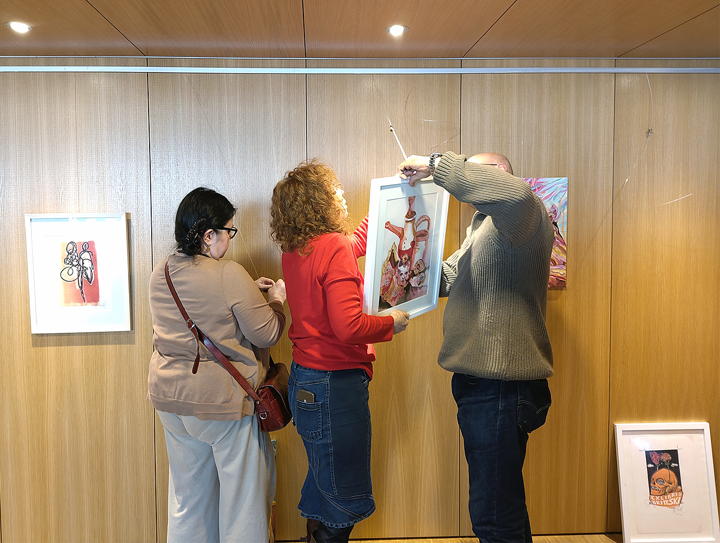 Kunst in der Schiller-Bibliothek: Der Wedding sieht rot