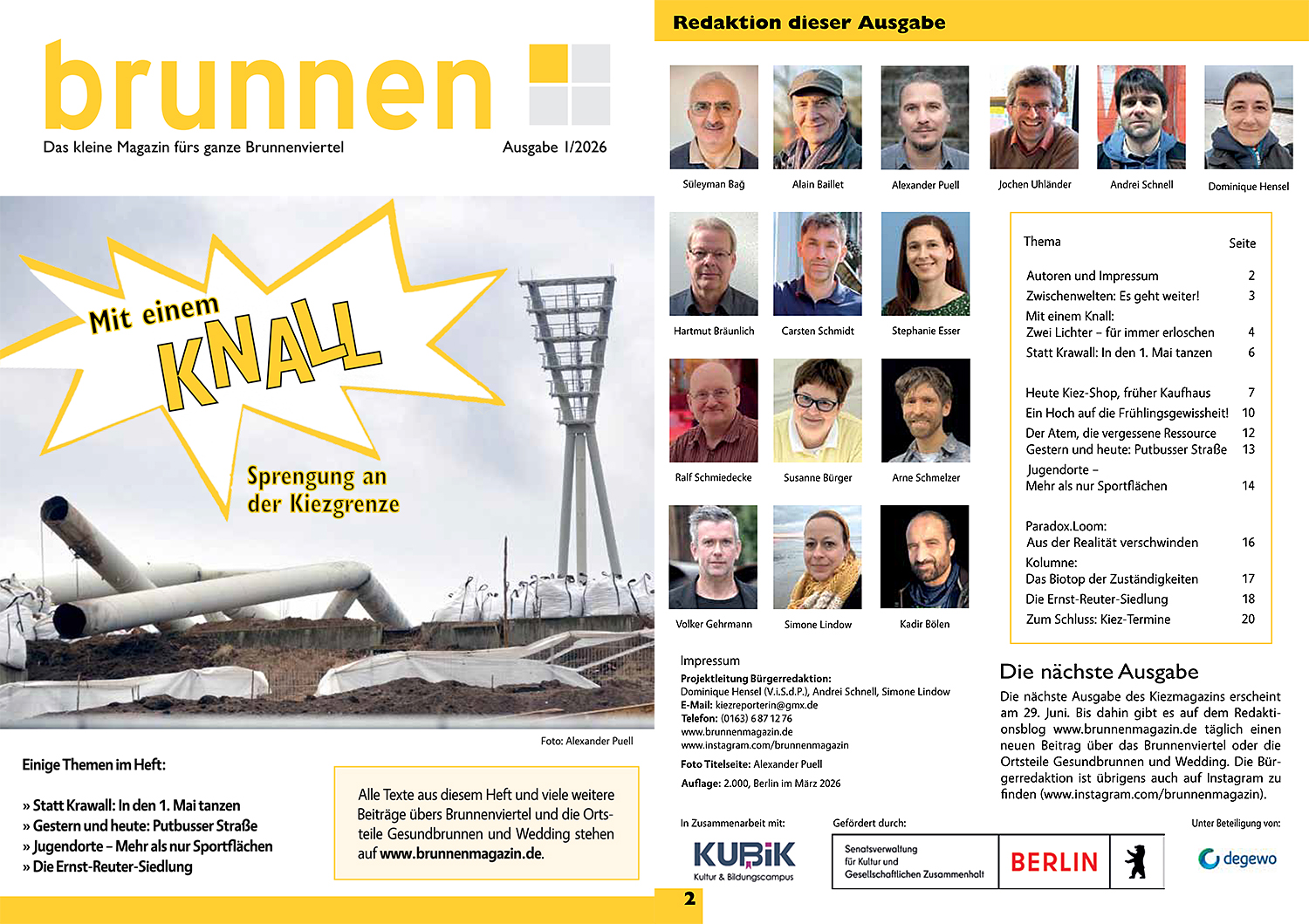 Neues Kiezmagazin: Mit einem Knall