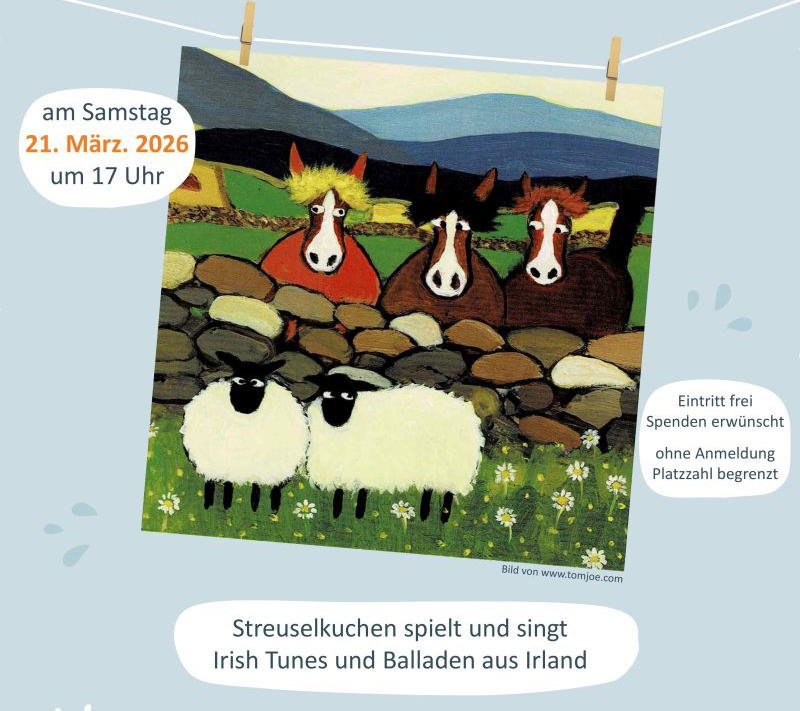 Plakat für das Streuselkuchen-Konzert in der Waschküche. Grafik: Waschküche